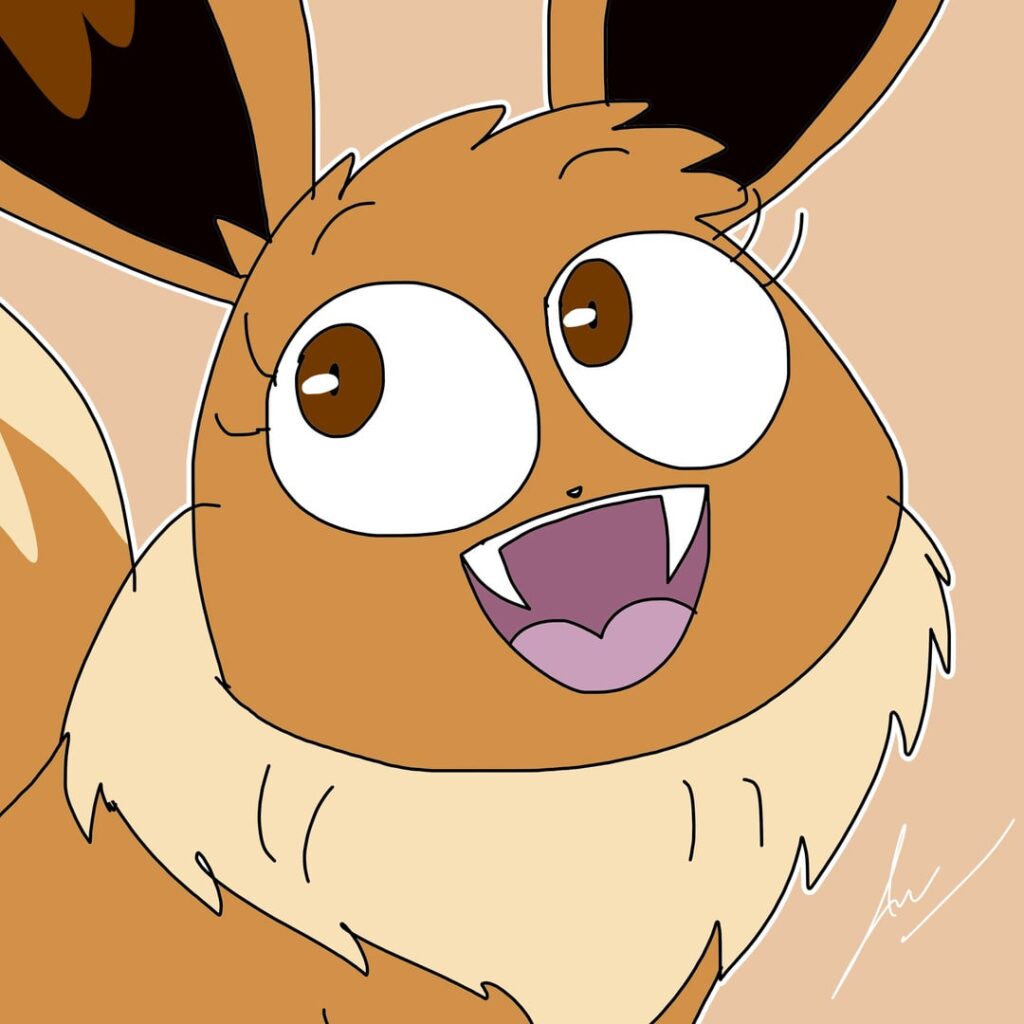 Eeveelution Drawing PFPs by Me. Feel Free To Use Them. [OC]