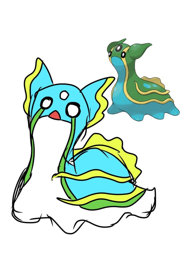 I drew Gastrodon from memory.