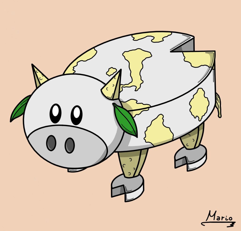 Fakemon: Moozzarella.