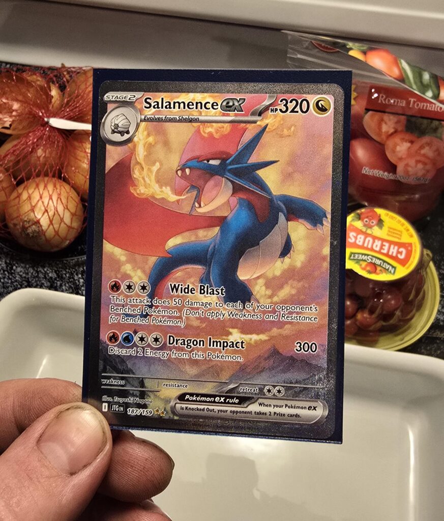 My wife grabbed us 5 JT packs today while grocery shopping for Pokémon Day!