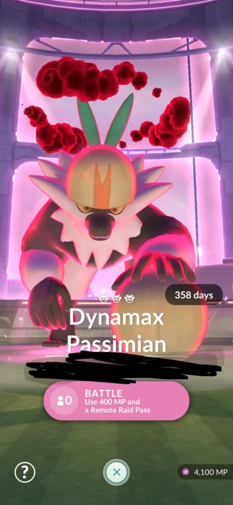 358 Days to go on a Dynamax?