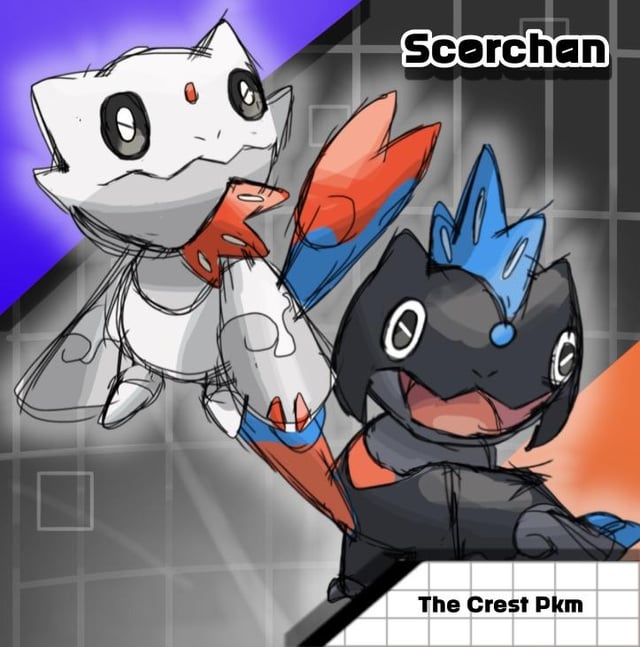 A couple of Dragon type Fakemon