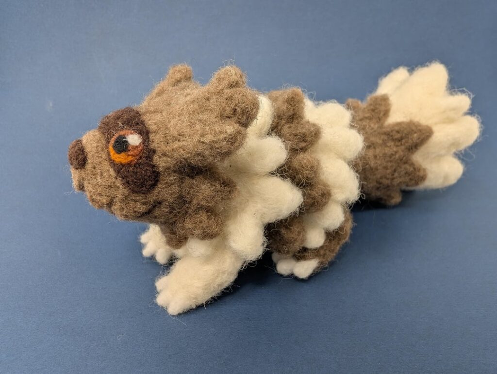 Needle felted Zigzagoon :3 [OC]