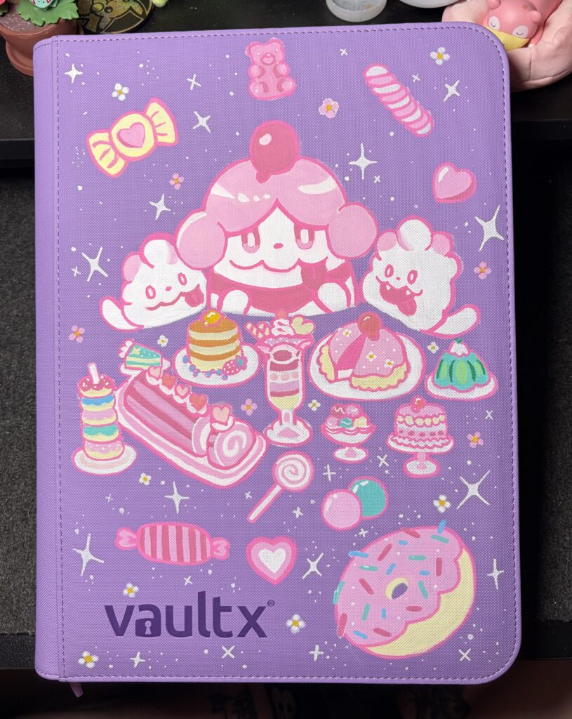 Painted slurpuff binder for my friend! (oc)