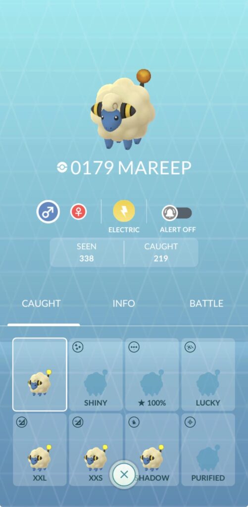 What was the shiny rate for mareep during spotlight