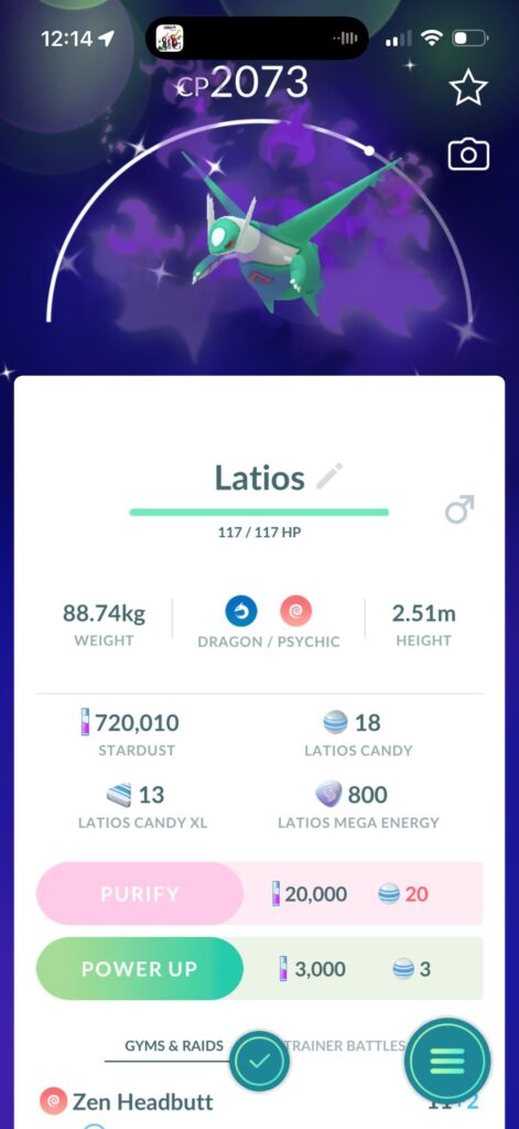 Right after catching a Mimikyu like 10 minutes prior!!