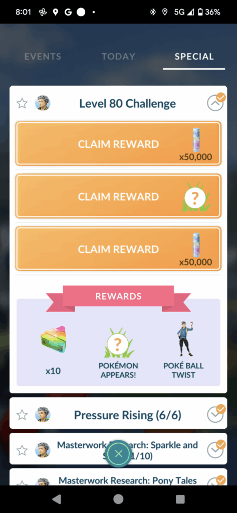 The Level 50 Challenge has become the Level 80 Challenge