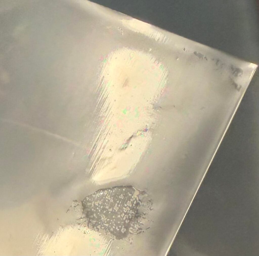 Oil like substance in UltiPro Sleeves