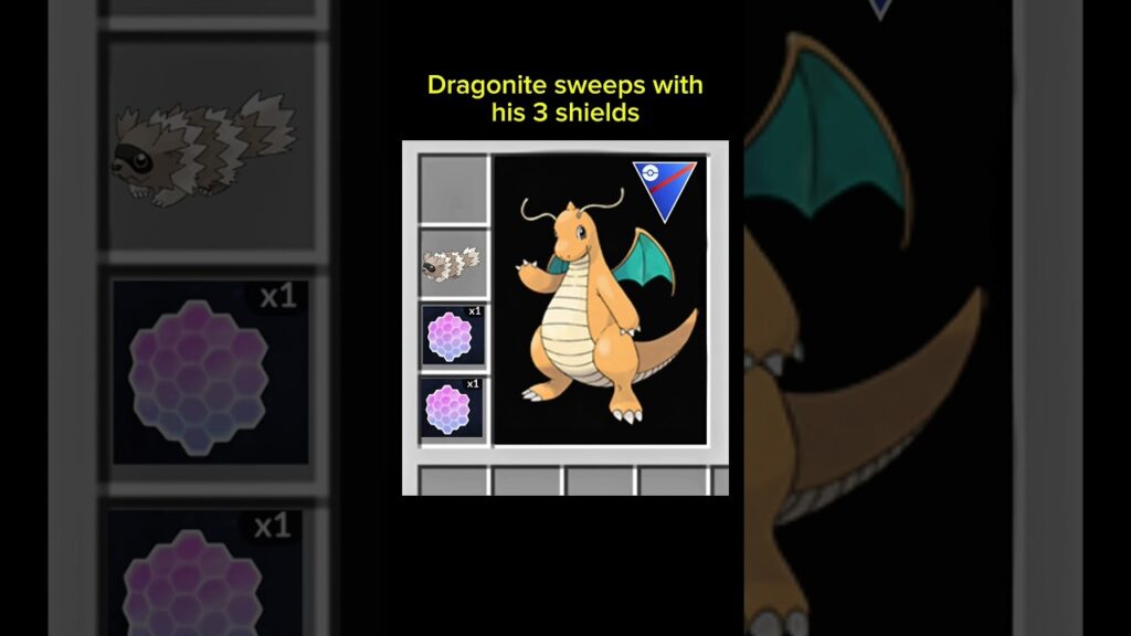 Dragonite sweeps with his 3 shields! | Pokemon Go Great League Clutch moment