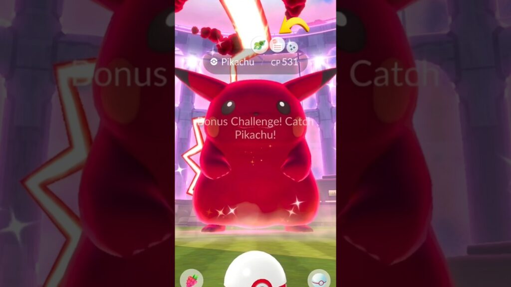 Catch Almost 100iv Shiny Gigantamax Pikachu #shorts #shundo #gigantamax #dynamax #ultragoo #100iv