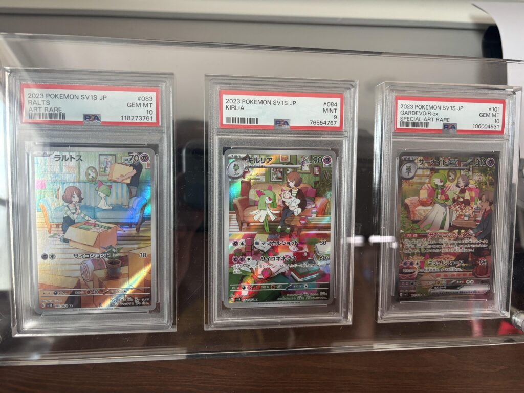 I realize that I always just assumed that Pokemon would live a similar lifespan to normal house pets (like 15-25 years?) but these cards indicate the lifespan of some Pokemon far exceed that. Gardevoir has spent what looks like 40 to 50 years with her owners!