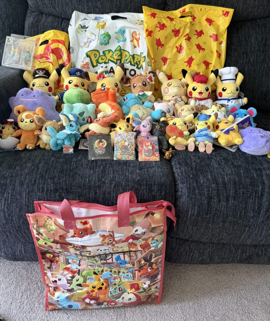 My plushie haul from Japan Pokémon Centers and PokéPark Kanto!