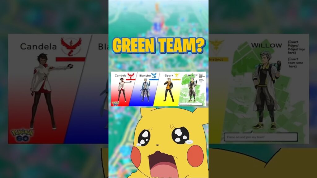 We need a green team in Pokemon GO! #pokemon #pokemongo #pogo #pokemoncommunity