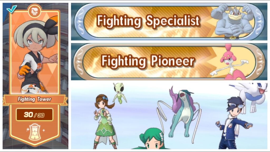 Pokemon Masters EX: Pasio Fighting Tower Conquered Final Floors 27-30