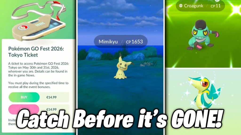 CATCH MIMIKYU BEFORE IT LEAVES POKEMON GO! Tokyo GO Fest Tickets STILL Broke / Shiny Evolutions