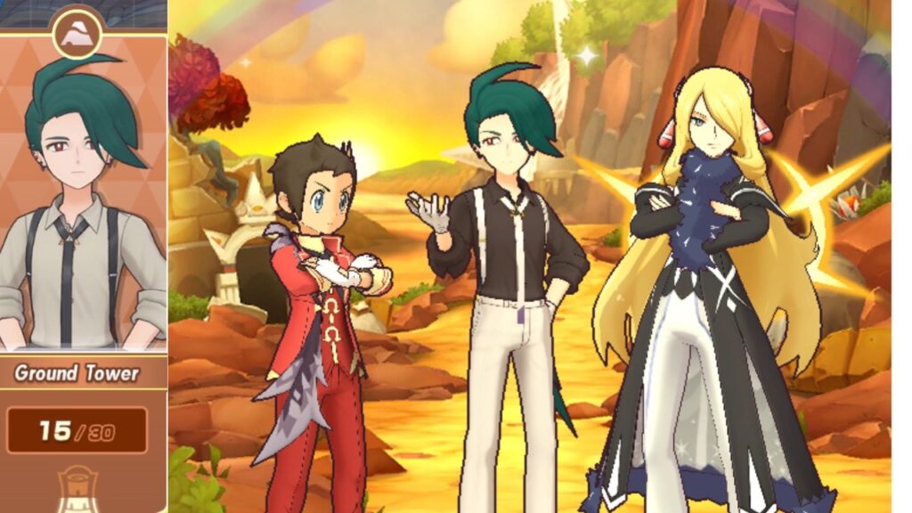 Pokemon Masters EX Pasio Tower Ground Tower Floor 1-15