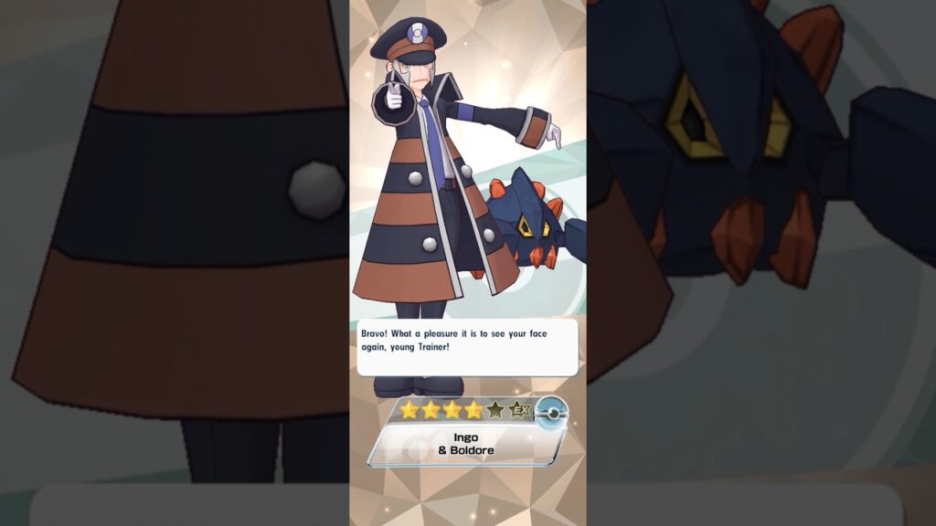 GETTING INGO TO FRIENDSHIP LEVEL 100 | Obtaining Ingo & Boldore | Pokemon Masters EX #shorts