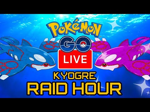 Hosting Kyogre Raids Live | Pokemon GO Raid Hour