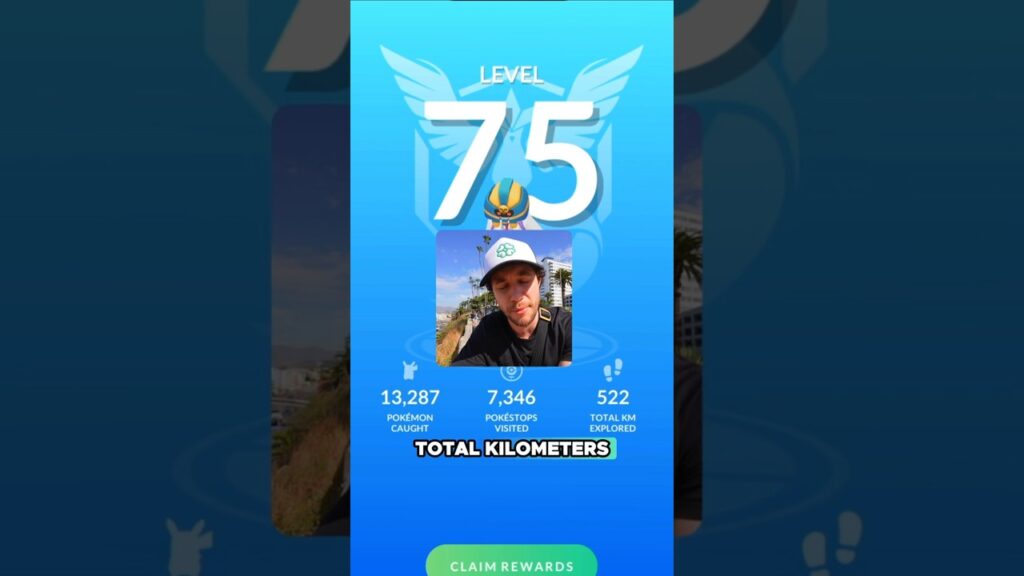 Finally hitting Level 75 in Pokemon Go