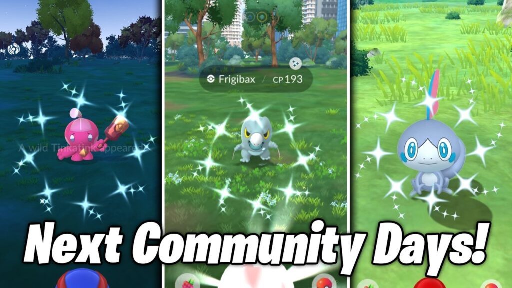 THESE ARE THE NEXT COMMUNITY DAYS IN POKEMON GO! Frigibax, Sobble & More!