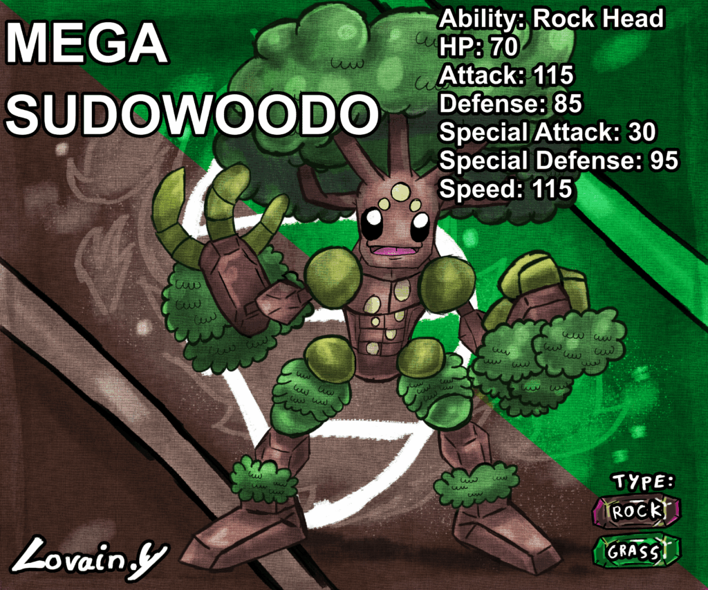 My take on Mega Sudowoodo (OC)