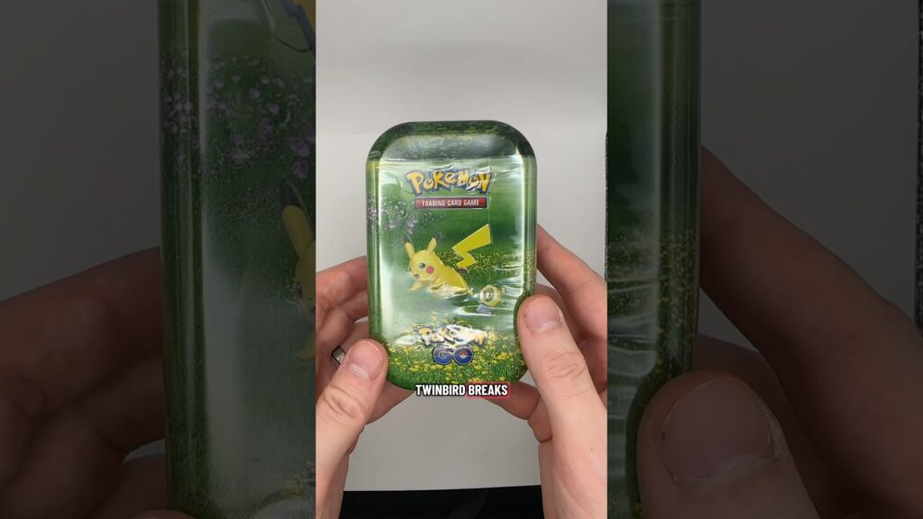 We found a Pokemon Go tin from the LCS! #twinbirdbreaks #pokemon #pokemoncards #pokemongo