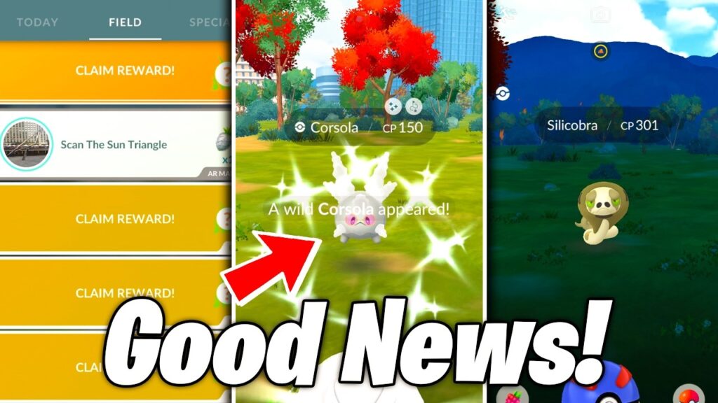 HOW TO GET SHINY COSTUMED CORSOLA IN POKEMON GO! First Look at Silicobra / Sustainability Week