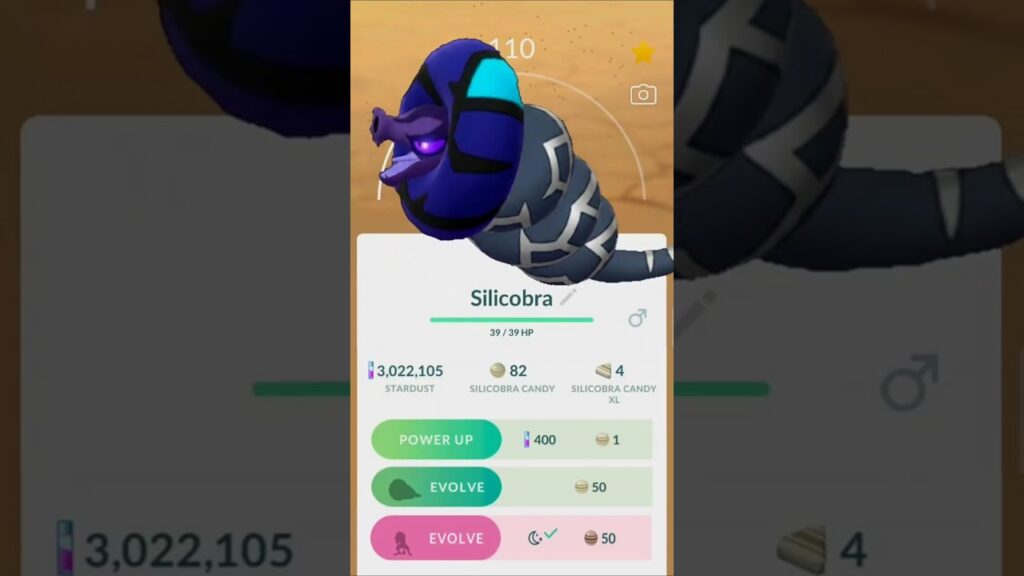 New Silicobra evolves into Sandaconda... #pokemongo #shorts #pokemon