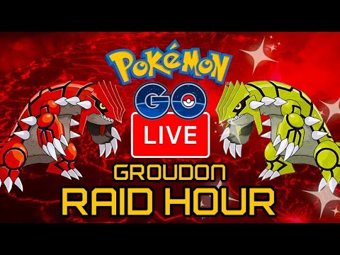 Hosting Groudon Raids Live | Pokemon GO Raid Hour