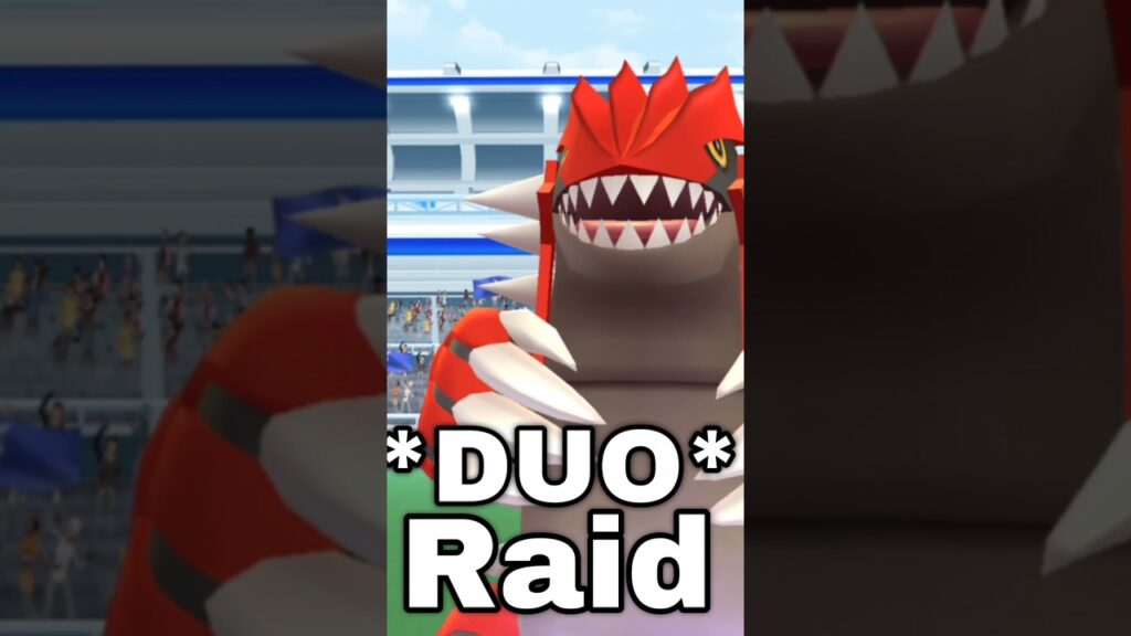 *DUO* Groudon Raid in Pokemon GO.