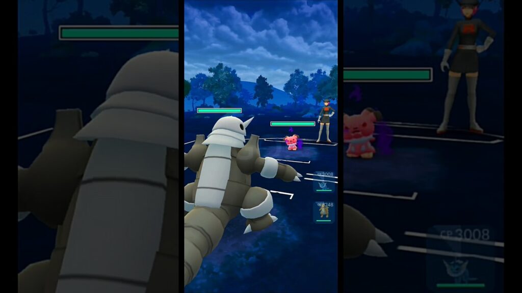 AGGRON vs SHADOW SNUBBULL | Team GO Rocket Grunt Battle | Pokemon GO #Shorts #PokemonGOBattle