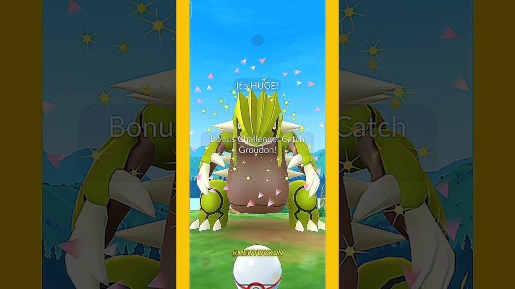Gotcha XXL Shiny Groudan in Pokemon Go #pokemon #shinypokemon #pokemongo