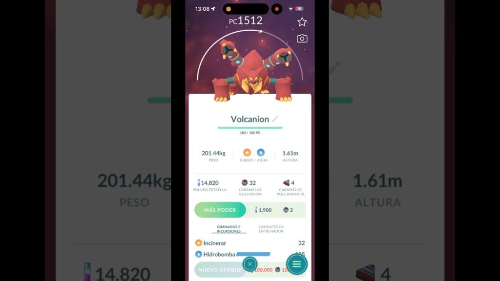 Volcanion PokemonGo #pokemon #pokemongo #pokemonlore #gaming