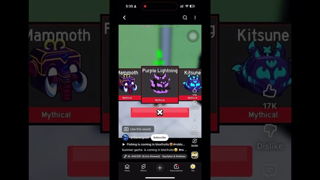 The new gacha #viral #roblox #bloxfurit #bloxfruits #trending #edit