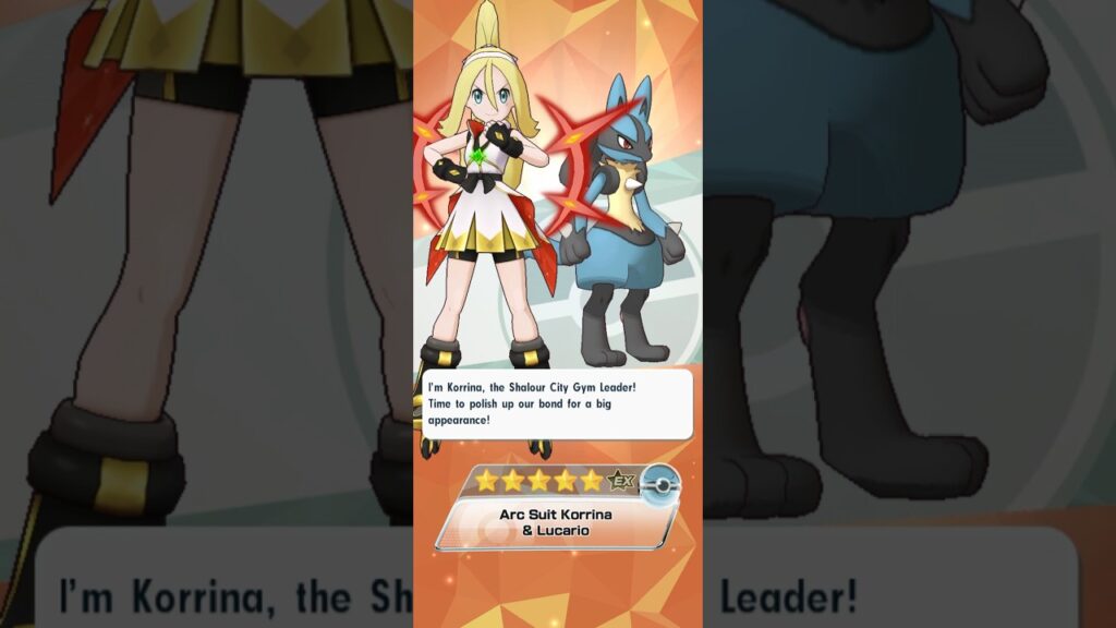 Arc Suit Korrina and Lucario Finally Arrives! #pokemonmasters