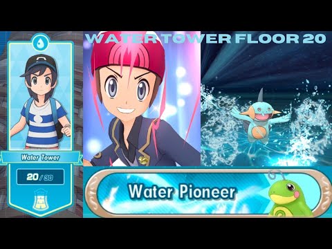 Water Tower Floor 20 Cleared | Pasio Tower | Pokemon Masters EX