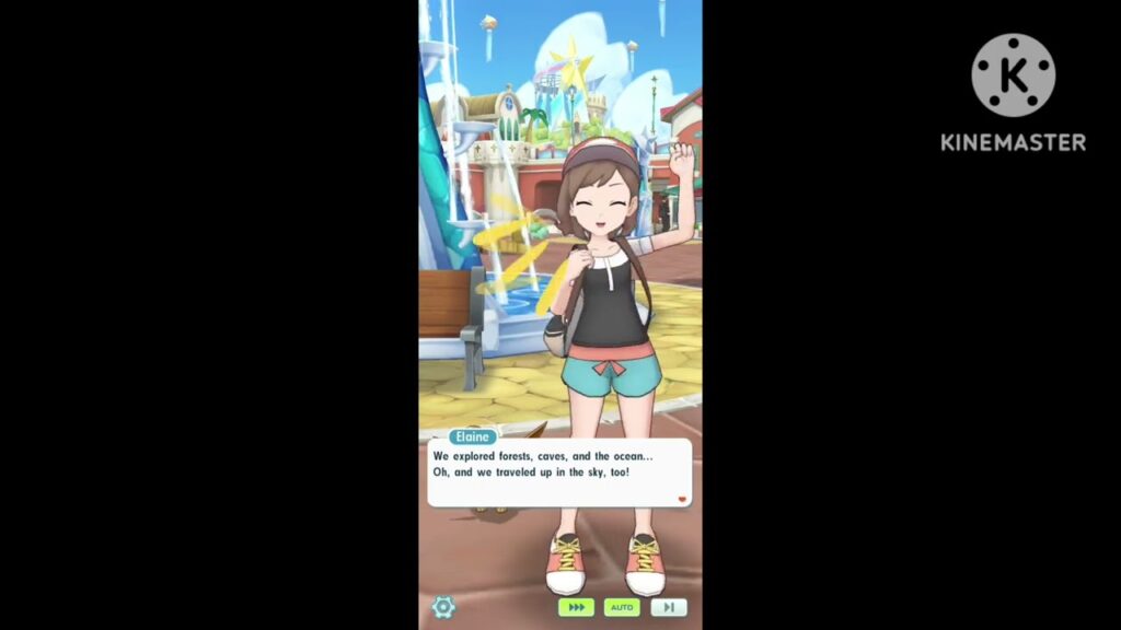 (Pokemon masters ex) sync pair story: a day with Elaine