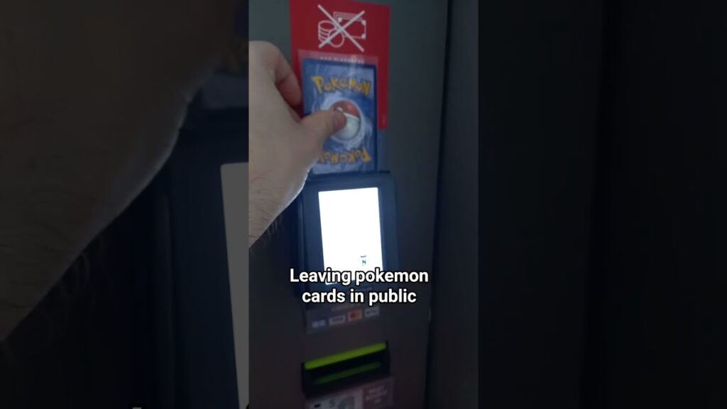 leaving Pokemon cards in public #pokemon #pokemongo