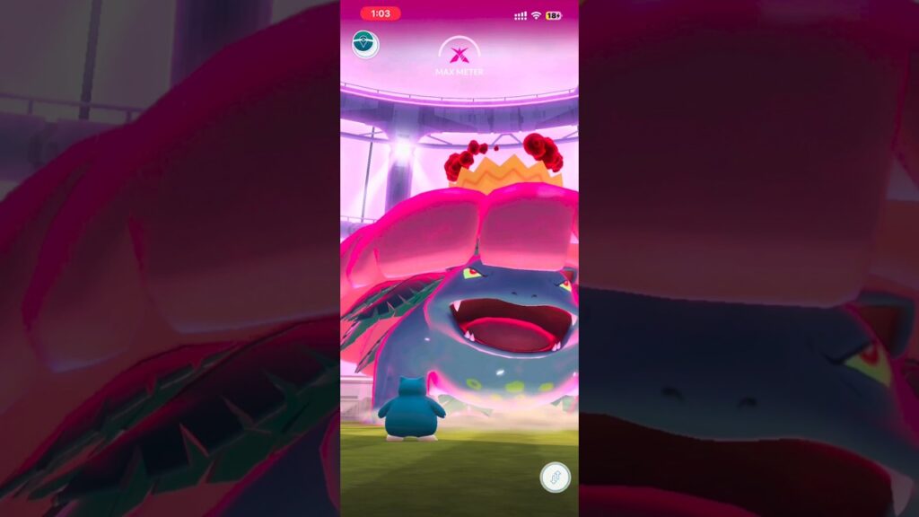 Gigantamax Venusaur raid in Pokemon go #shorts