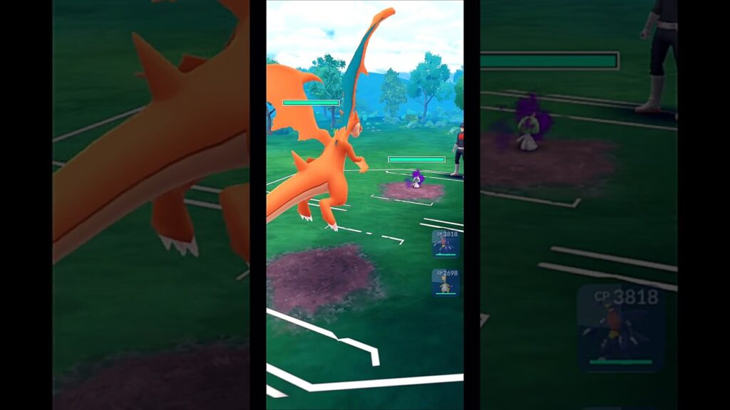 Max Power Mega Charizard vs Team GO Rocket Grunt Battle | Pokemon GO #Shorts #Gameplay