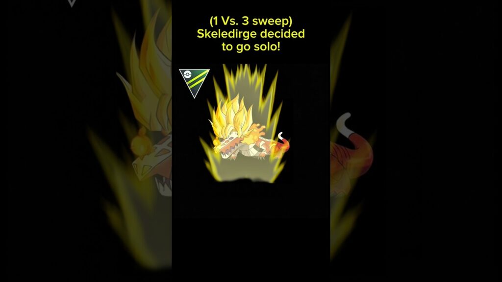 Skeledirge decided to go solo! | Pokemon Go Ultra League 1 Vs. 3 sweep!