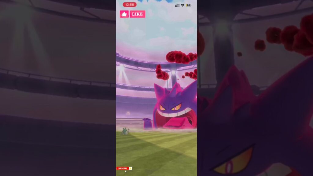 Gigantamax Gengar raid in Pokemon go #shorts