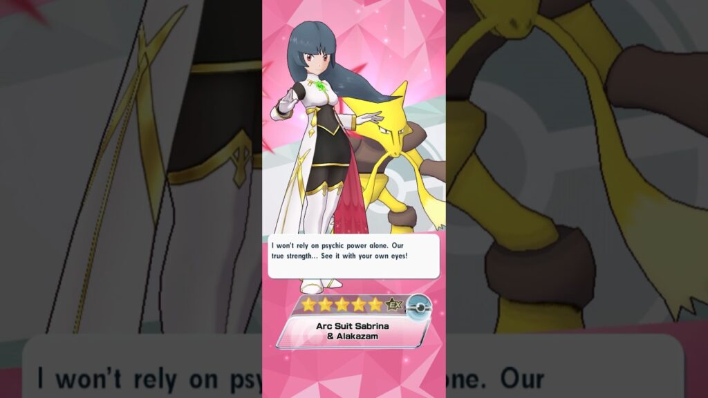 Arc suit Sabrina and Alakazam Finally Arrives! #pokemonmasters