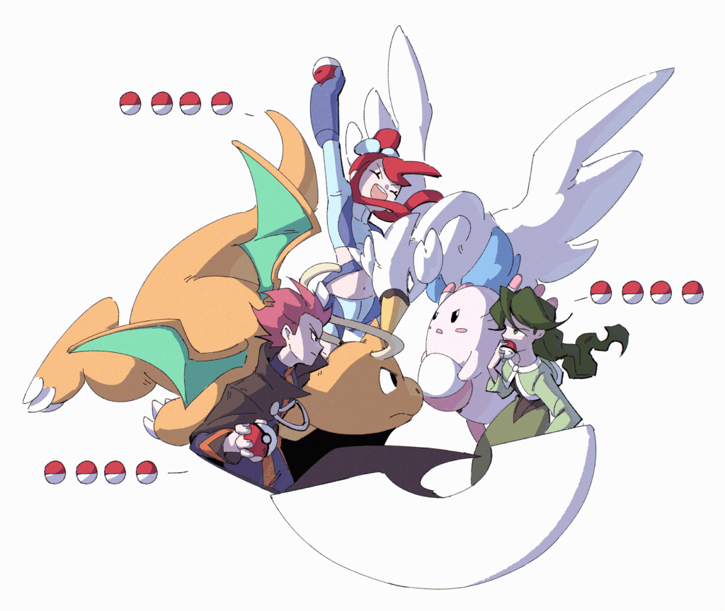 [OC] I asked three friends to choose random trainers and then I drew them!