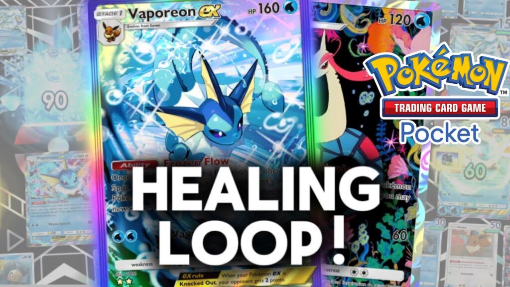 Vaporeon EX Has ABSURD Sustain! - Pokemon Pocket Deck Build
