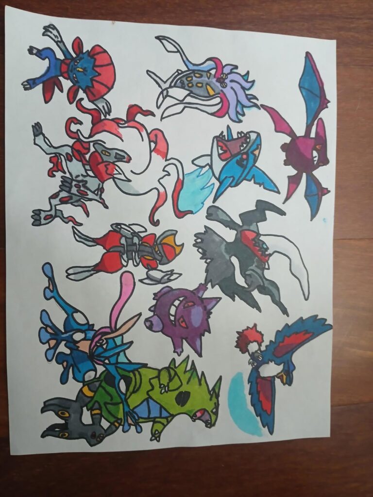 (mostly) dark type pokemon