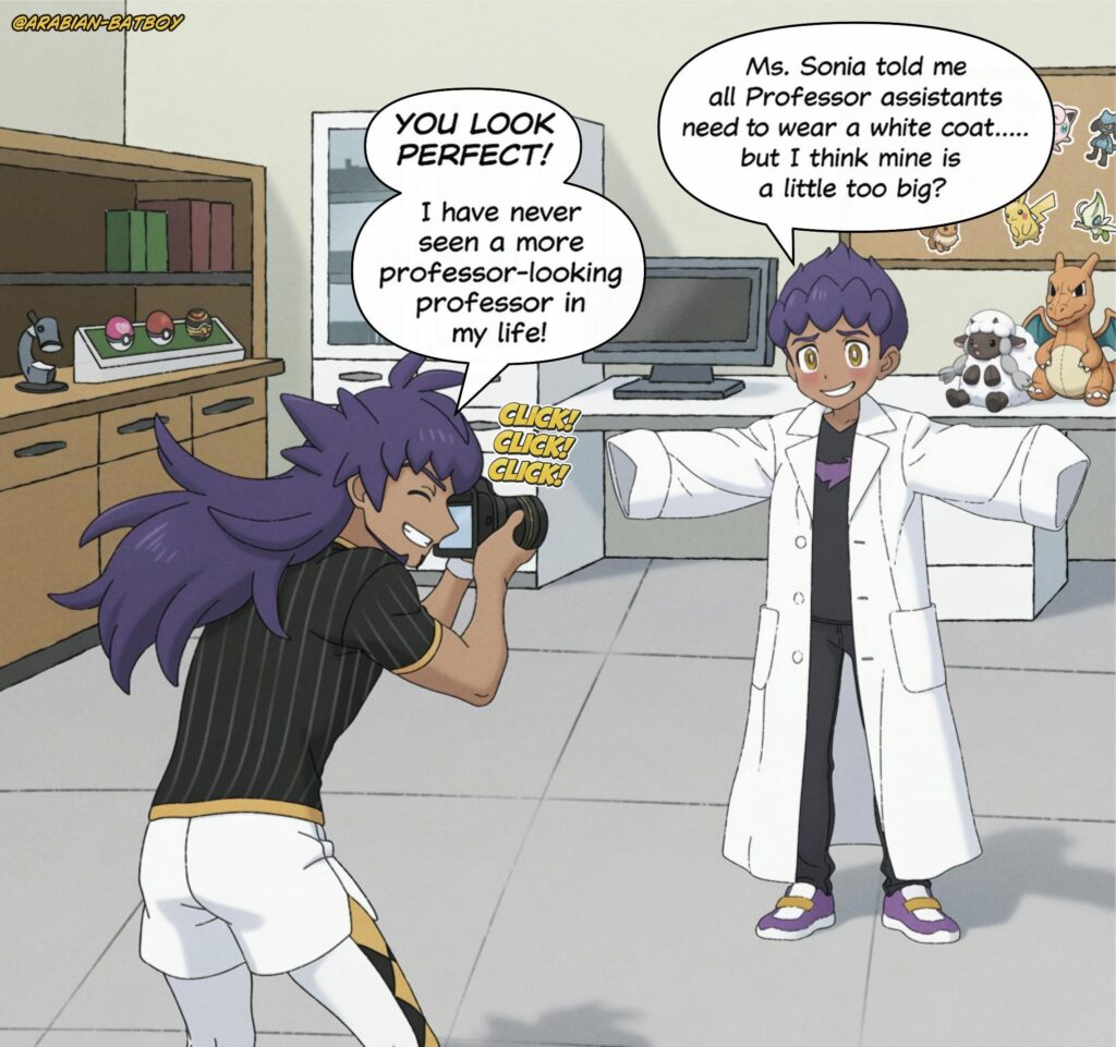 Galar's future No.1 professor and his overly-supportive brother.