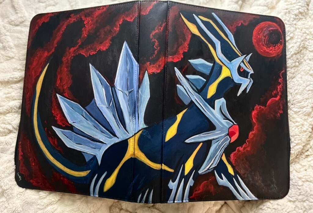 painted a binder for a dialga master set!