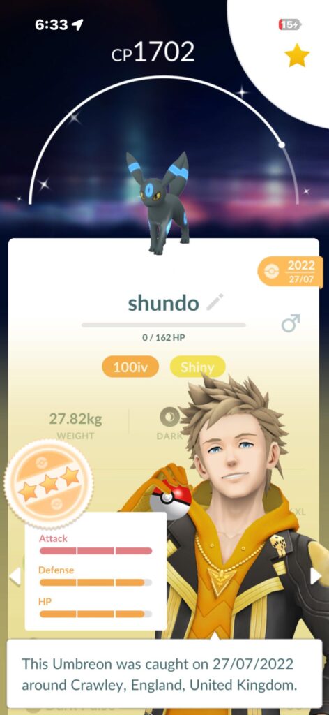 so close to getting my favourite shiny as a shundo