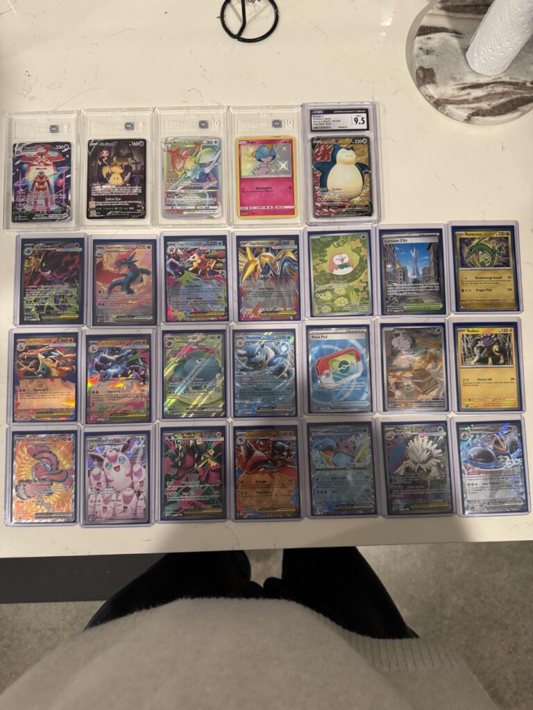 My little collection of cards I’ve pulled